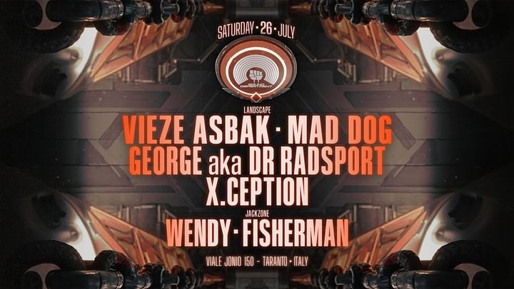 Cover for event: SOUND DEPARTMENT 26 July w/ VIEZE ASBAK, MAD DOG, DR RADSPORT and WENDY