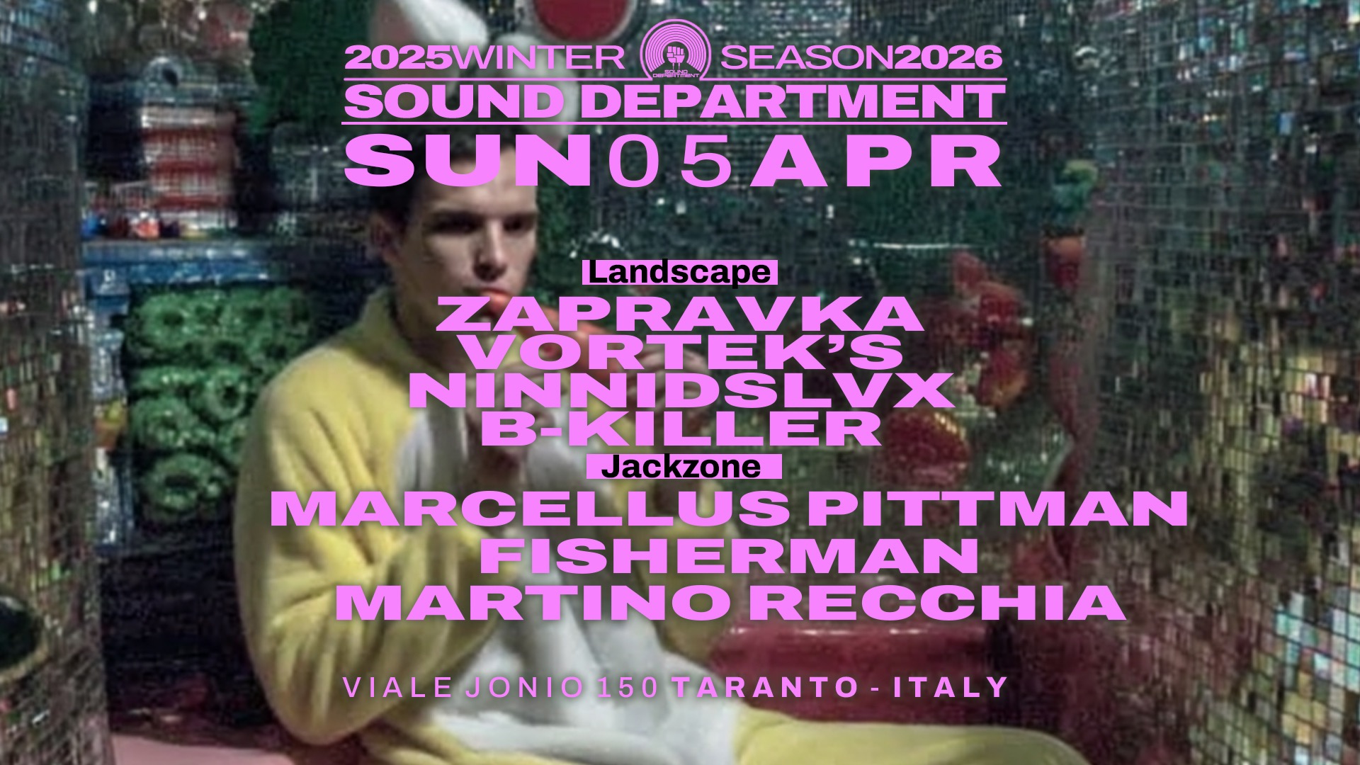 SOUND DEPARTMENT 5 APRIL W/ ZAPRAVKA, VORTEK’S and MARCELLUS PITTMAN image