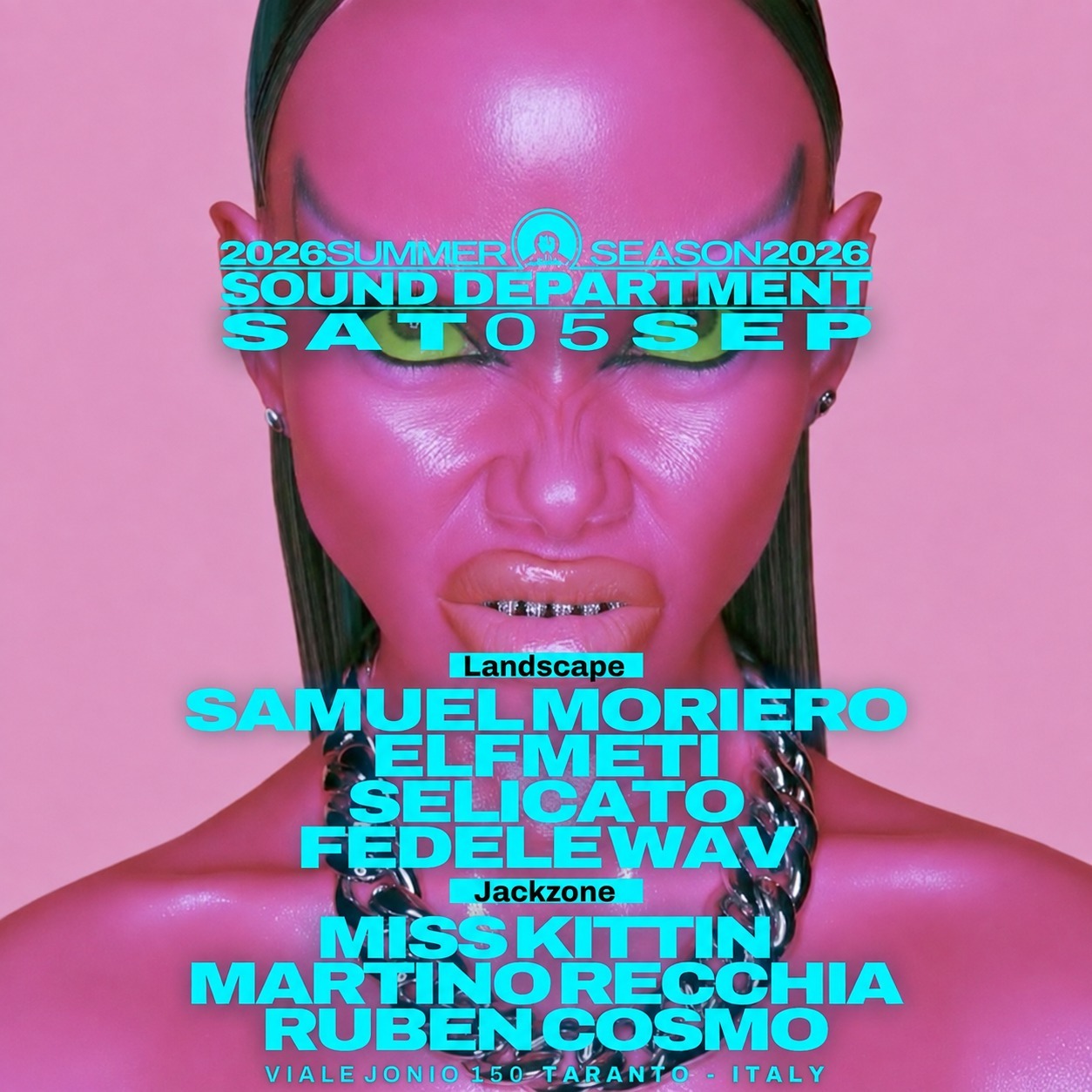 Sound Department 5 Sep w/Miss Kittin, Samuel Moriero and Elfmeti image
