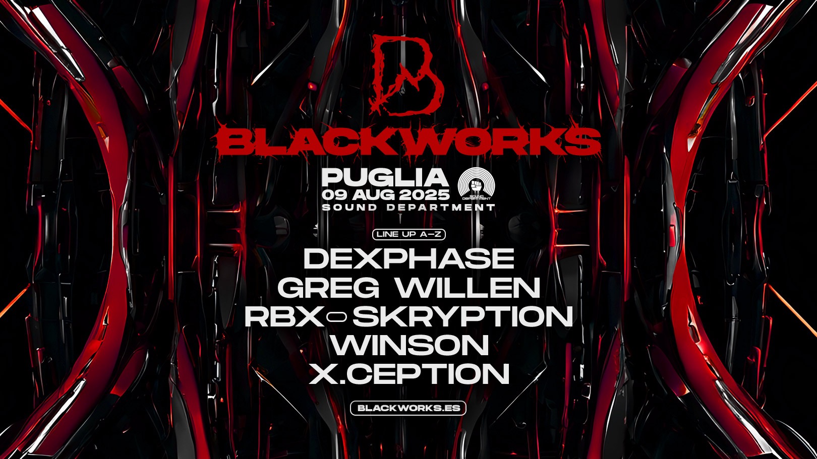 Sound Department 9 August w/BLACKWORKS and MARCELLUS PITTMAN image