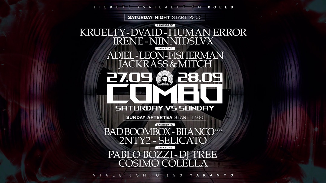SOUND DEPARTMENT COMBO DAY 2, 28 Sept w/Badboombox, Biianco, Pablo Bozzi and Dj Tree  image