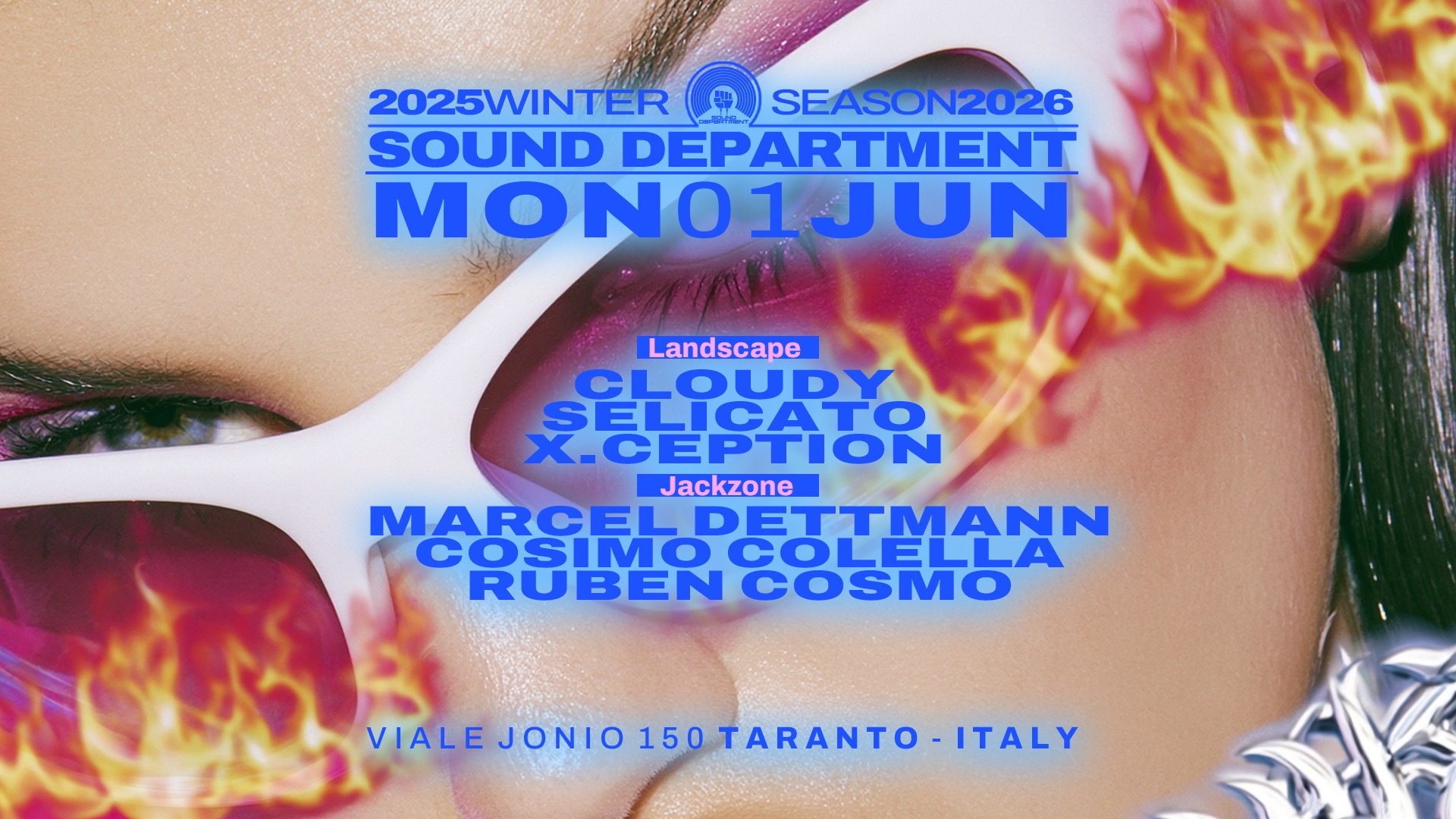 SOUND DEPARTMENT SUMMER SEASON OPENING PARTY W/CLOUDY and MARCEL DETTMANN image