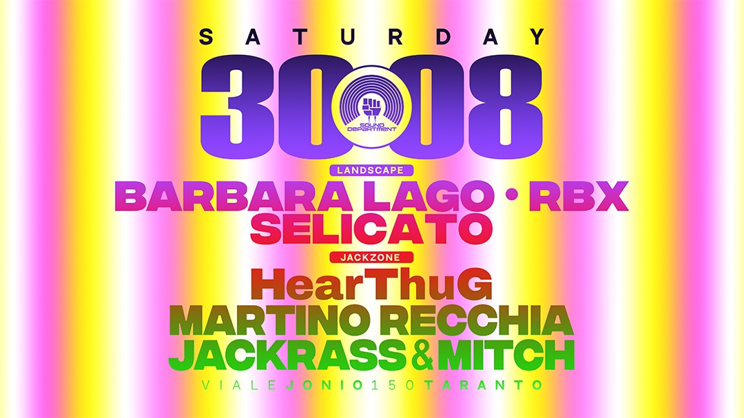 SOUND DRPARTMENT 30 Aug w/Bàrbara Lago, RBX and HearThug image