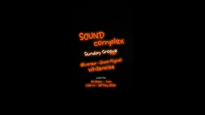 Cover for event: SoundComplex | Sunday 19th May 