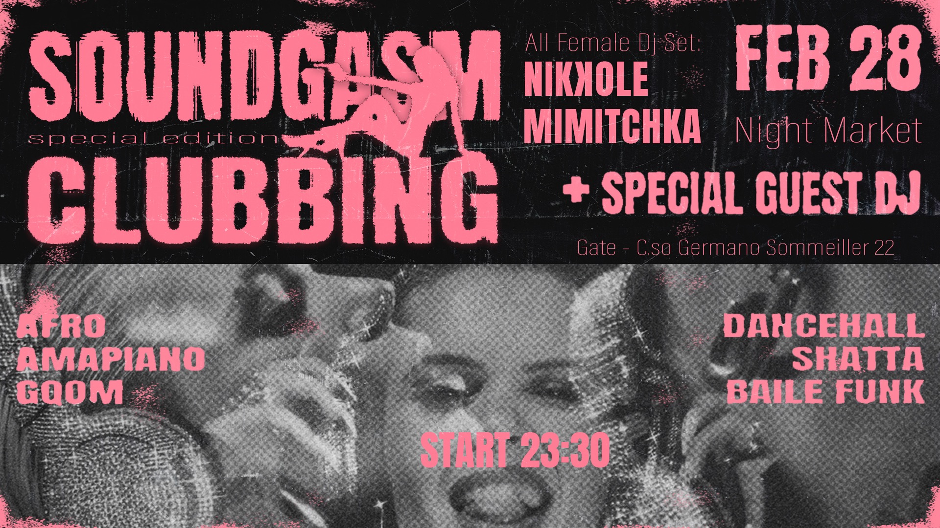 SOUNDGASM CLUBBING • SABATO 28.02.26 • GATE CLUB w/ International DJ Guest & Market  image