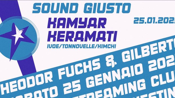 Cover for event: SoundGiusto invites Kamyar Keramati from Berlin (DE).