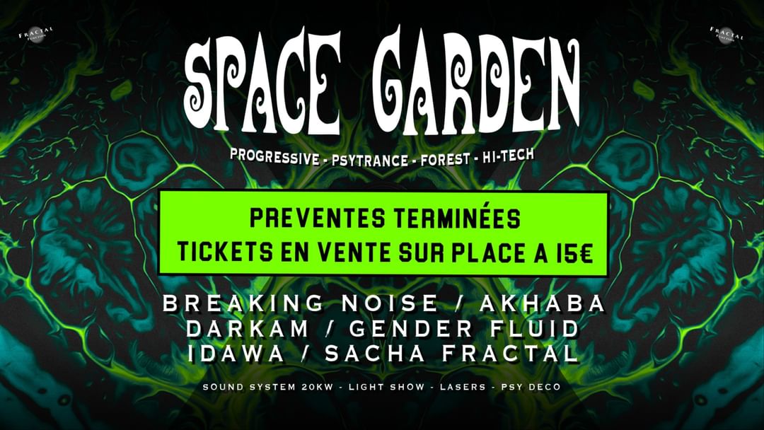 Cartel del evento ॐ Space Garden #20 ॐ