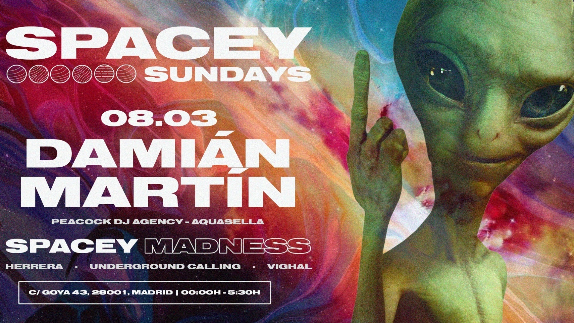 Spacey Sundays @Goya Social Club image