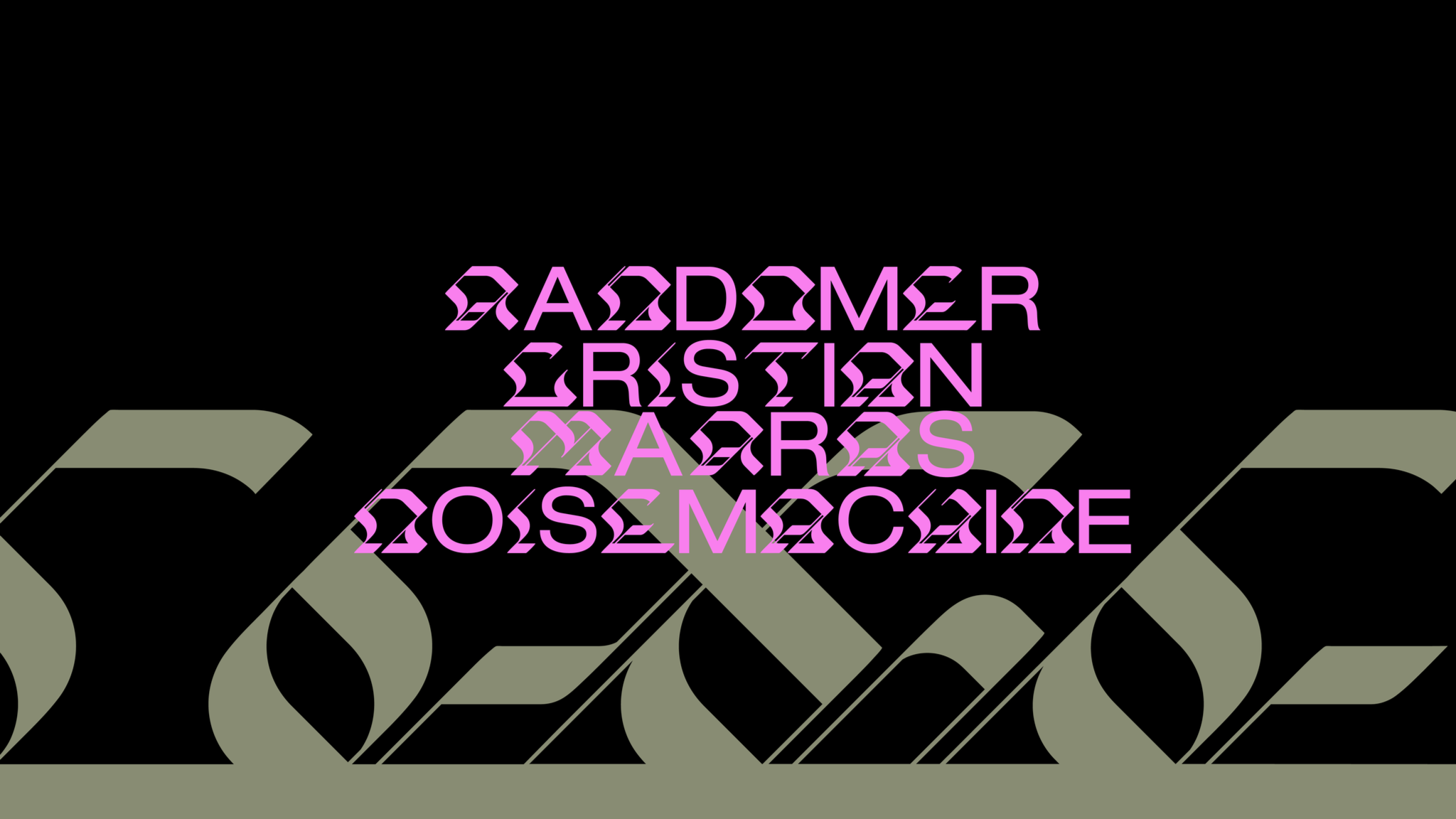 SPARC X CAGE Pres. RANDOMER | CRISTIAN MARRAS | NOISEMAC image