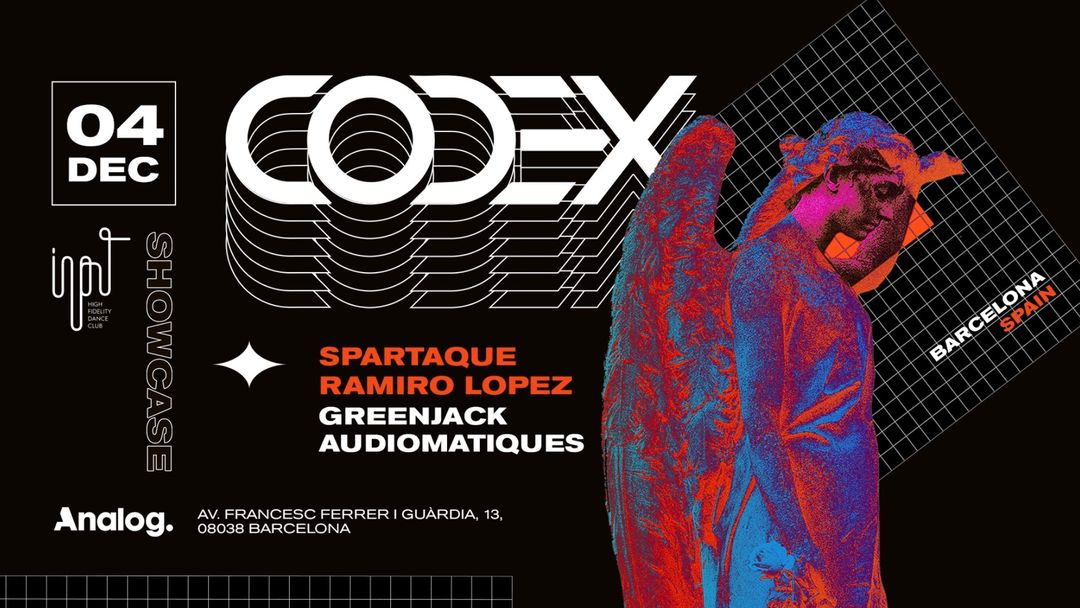 SPARTAQUE pres CODEX showcase event cover