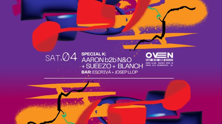 Cover for event: Special·K: Aaron Gehrig b2b N&O + Sueezo + Blanch / Bar: Escrivá + Josep Llop