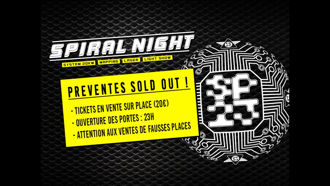 SPIRAL NIGHT-Eventplakat