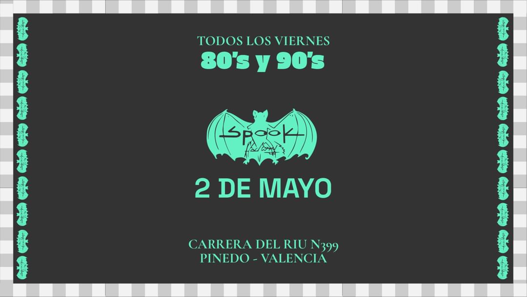 Cartell de l'esdeveniment Spook Factory (80's 90's)