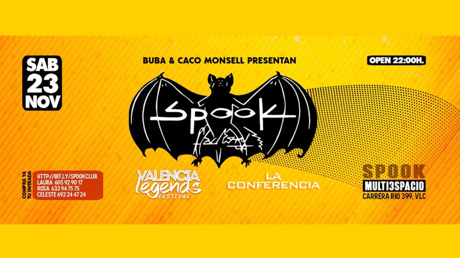 Spook Multiespacio + Valencia Legens + La Conferencia image