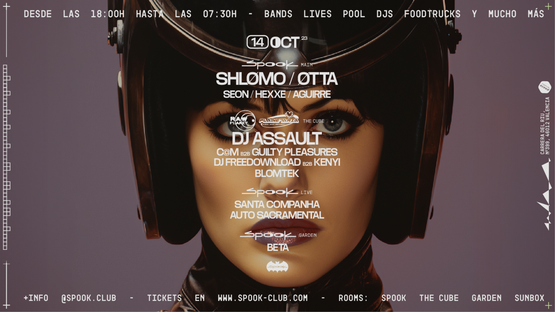 Spook (Shlomo + ØTTA) + Raw Planet X Planetaria (Dj Assault) + Spook Live (Autosacramental)