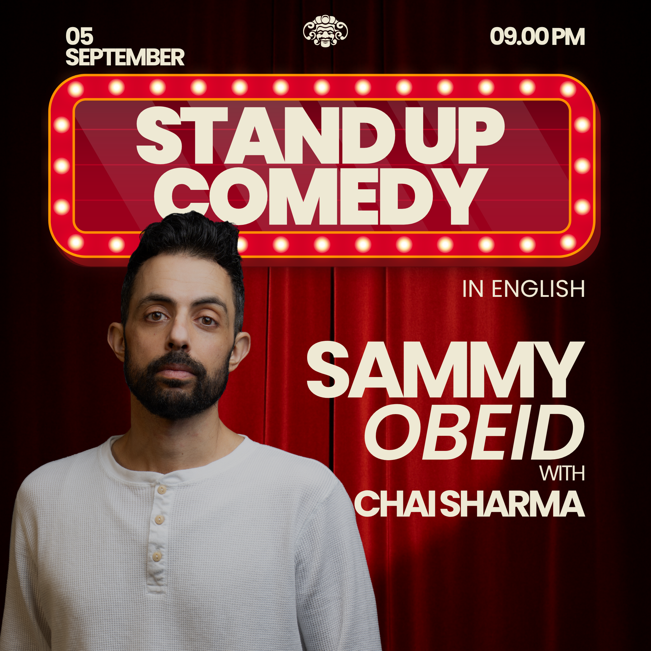 Stand up comedy in English - Sammy Obeid with Chai Sharma