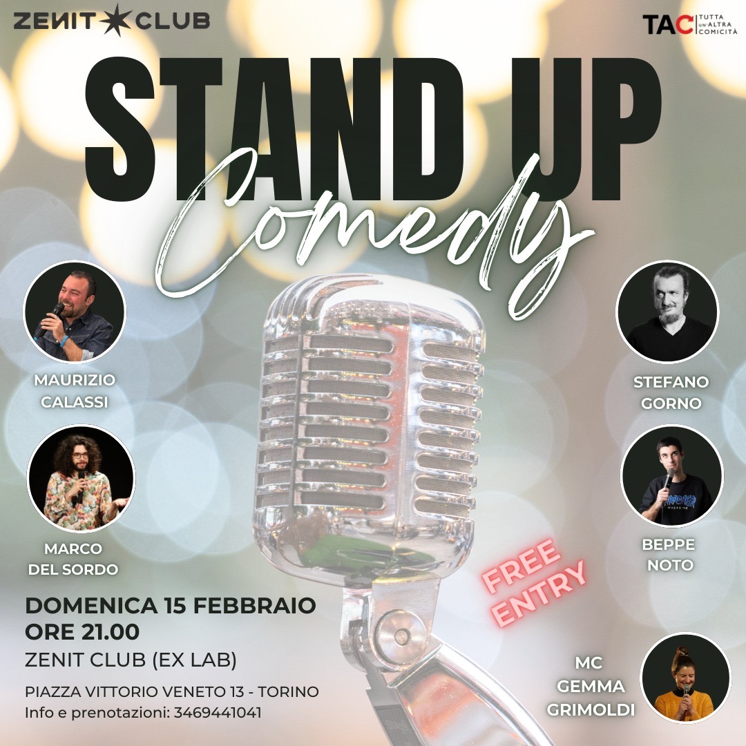 STAND UP COMEDY BY TAC at ZENIT CLUB PIAZZA VITTORIO image