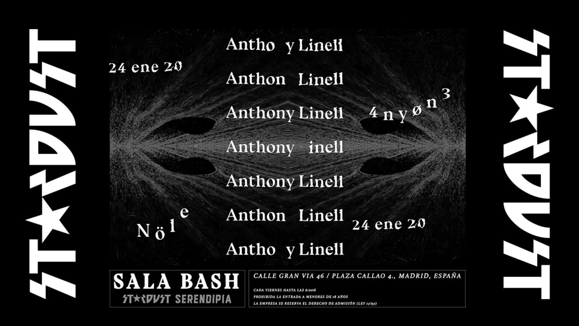 Stardust 'in Exile' Invites: Anthony Linell, Nöle image