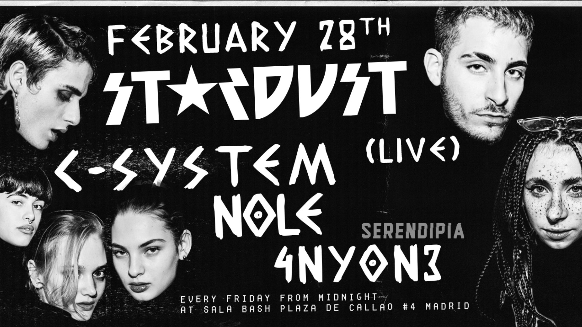 Stardust 'in Exile' invites: C-System (live), Nöle, 4ny0n3 image