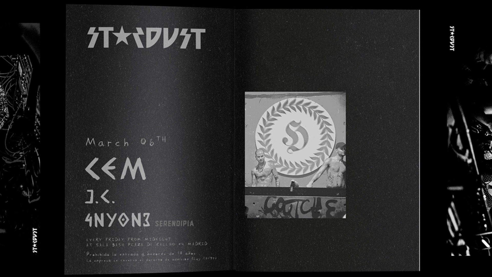 Stardust 'in Exile' invites: CEM, J.C, 4ny0n3 image