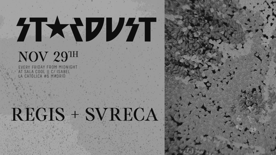 Stardust invites: Regis, Svreca event cover