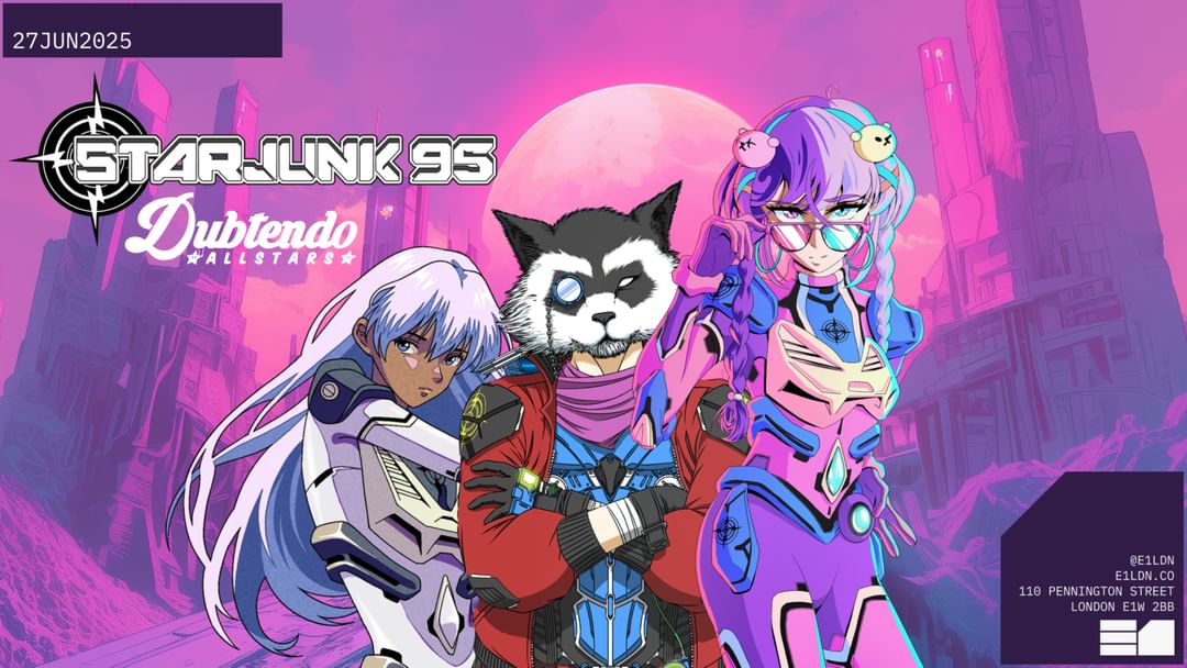 Starjunk 95 (London Debut) & Dubtendo Allstars event cover