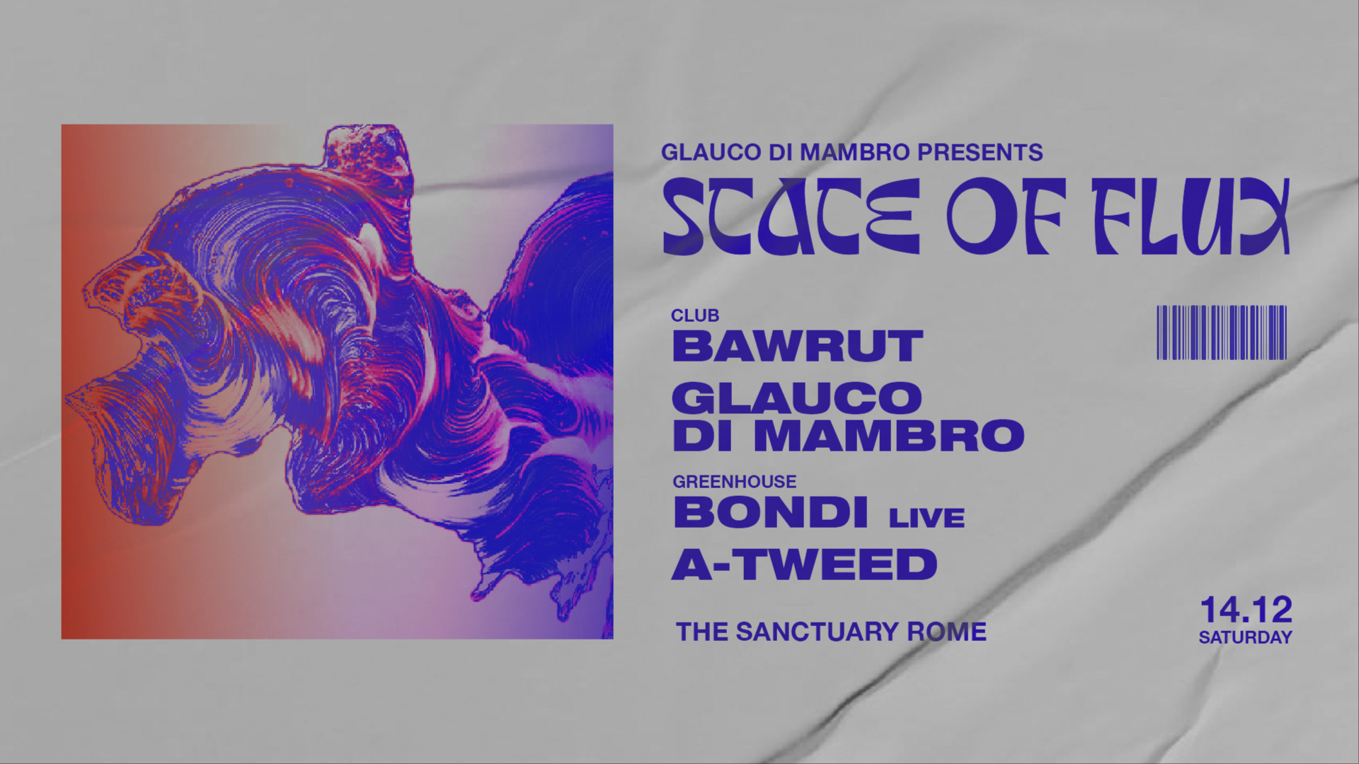STATE OF FLUX - Bawrut, Bondi LIVE, Glauco Di Mambro, A-Tweed image