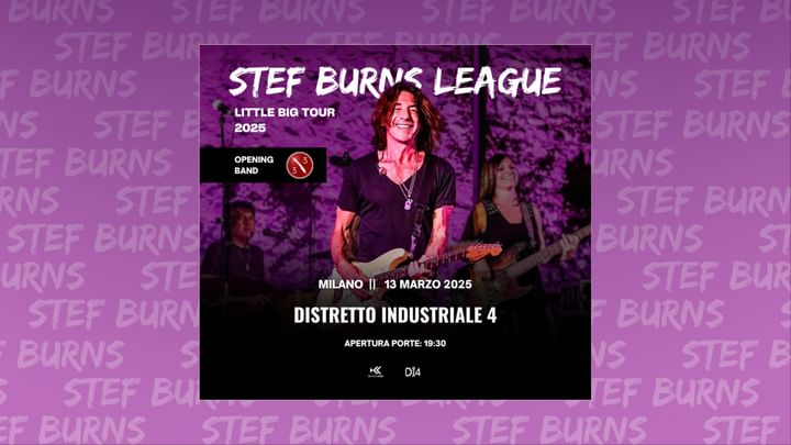 Cover for event: STEF BURNS LEAGUE - Little Big Tour 2025