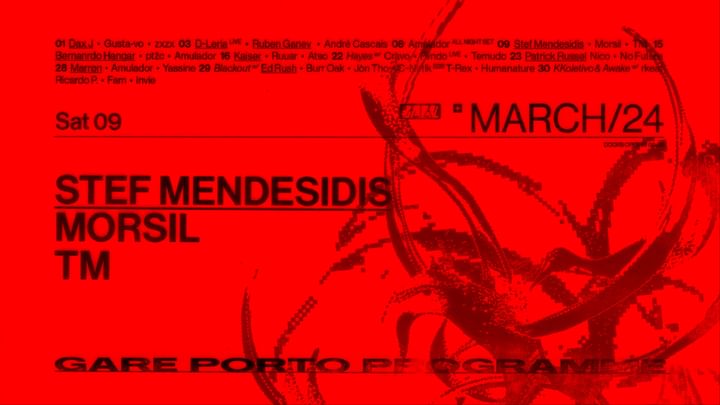 Cover for event: Stef Mendesidis + Morsil + TM
