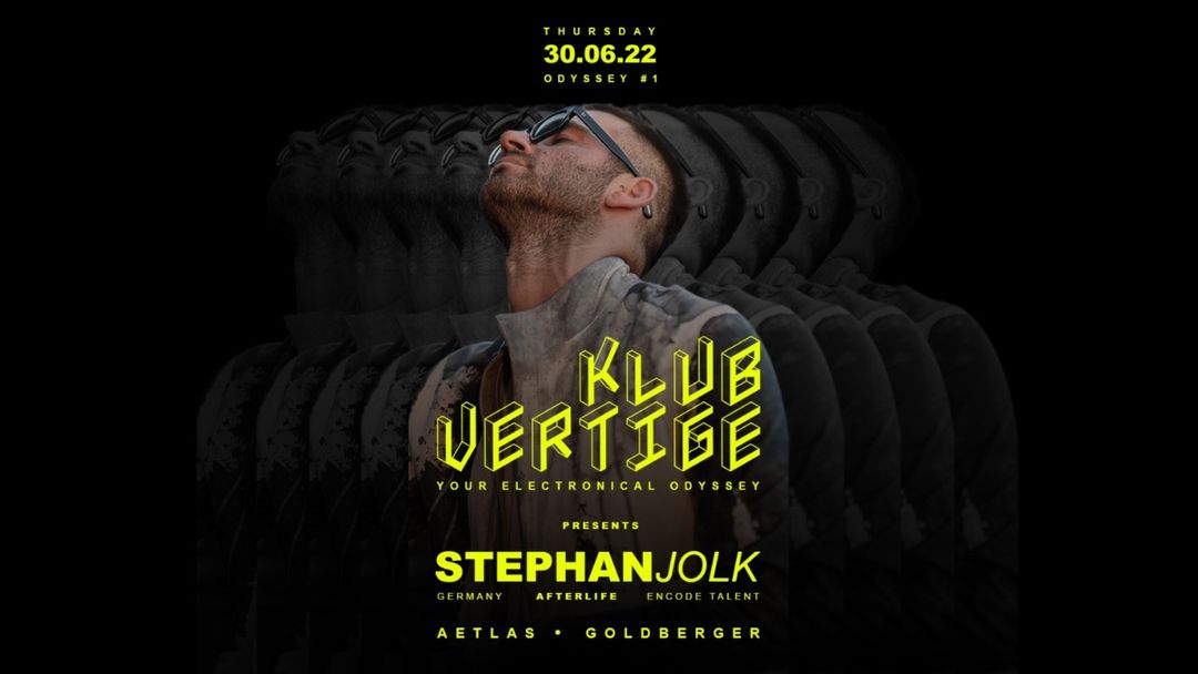Cartel del evento Stephan Jolk ϟ Klub Vertige ϟ 30.06