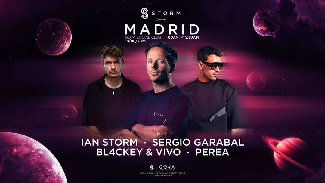 Storm Limited Edition x Goya Social Club: Madrid -Eventplakat