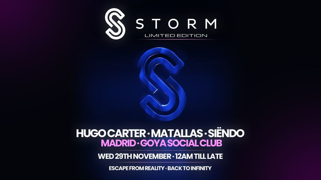 Storm Madrid-Eventplakat