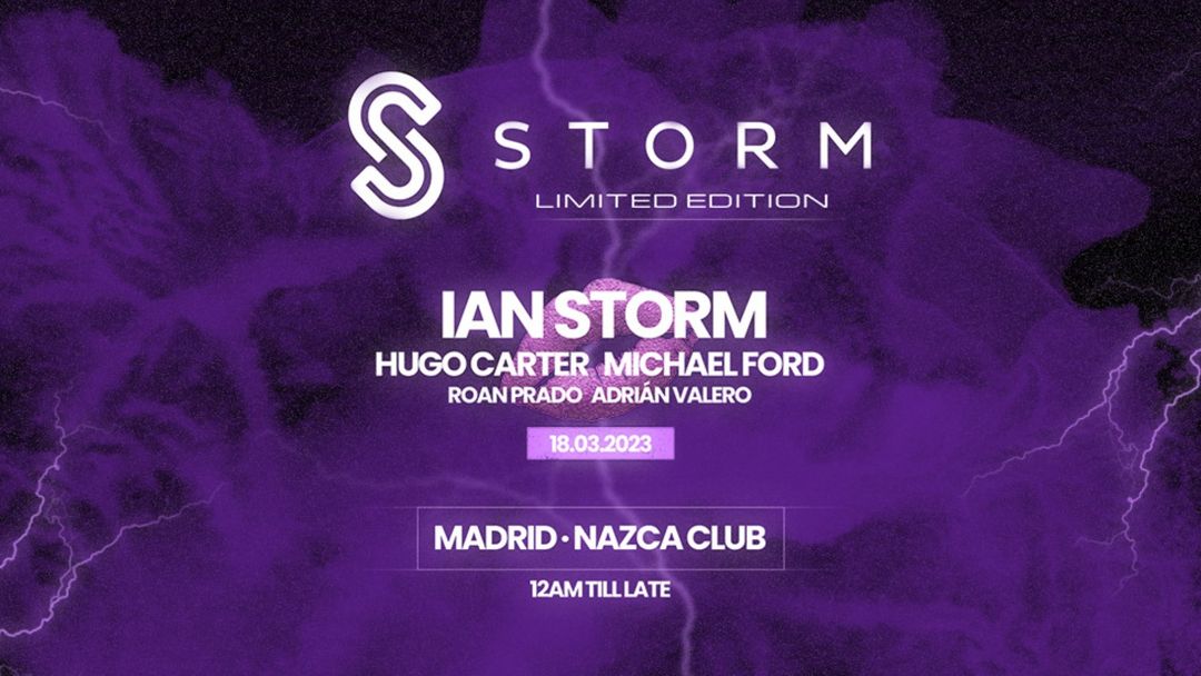 Cartell de l'esdeveniment STORM SABADO 18 MARZO 