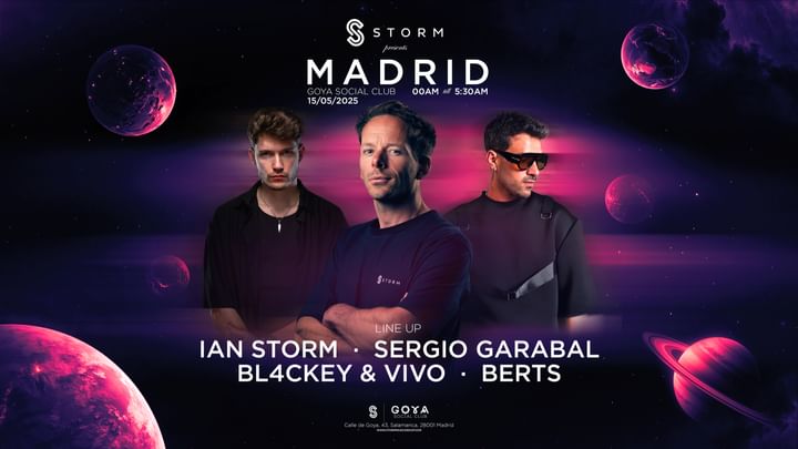Cover for event: STORM x GOYA, Madrid | A journey through House, Trance & Tech House