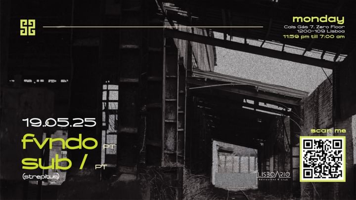 Cover for event: STREPITUS - FVUNDO| SUB| MONDAY 19th MAY