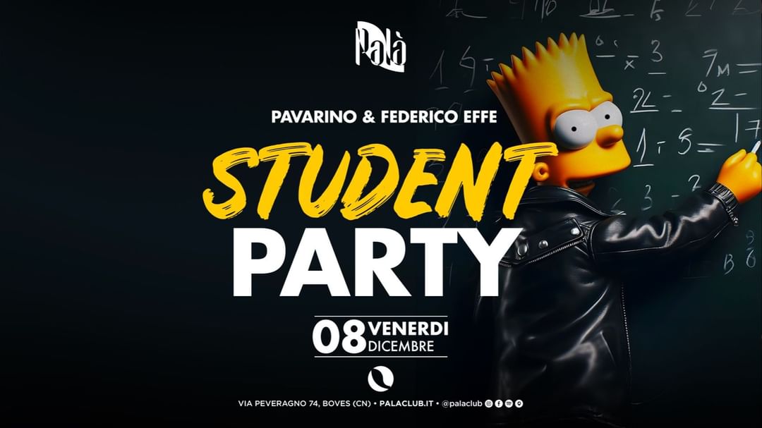 Couverture de l'événement STUDENT PARTY -- SOLDOUT