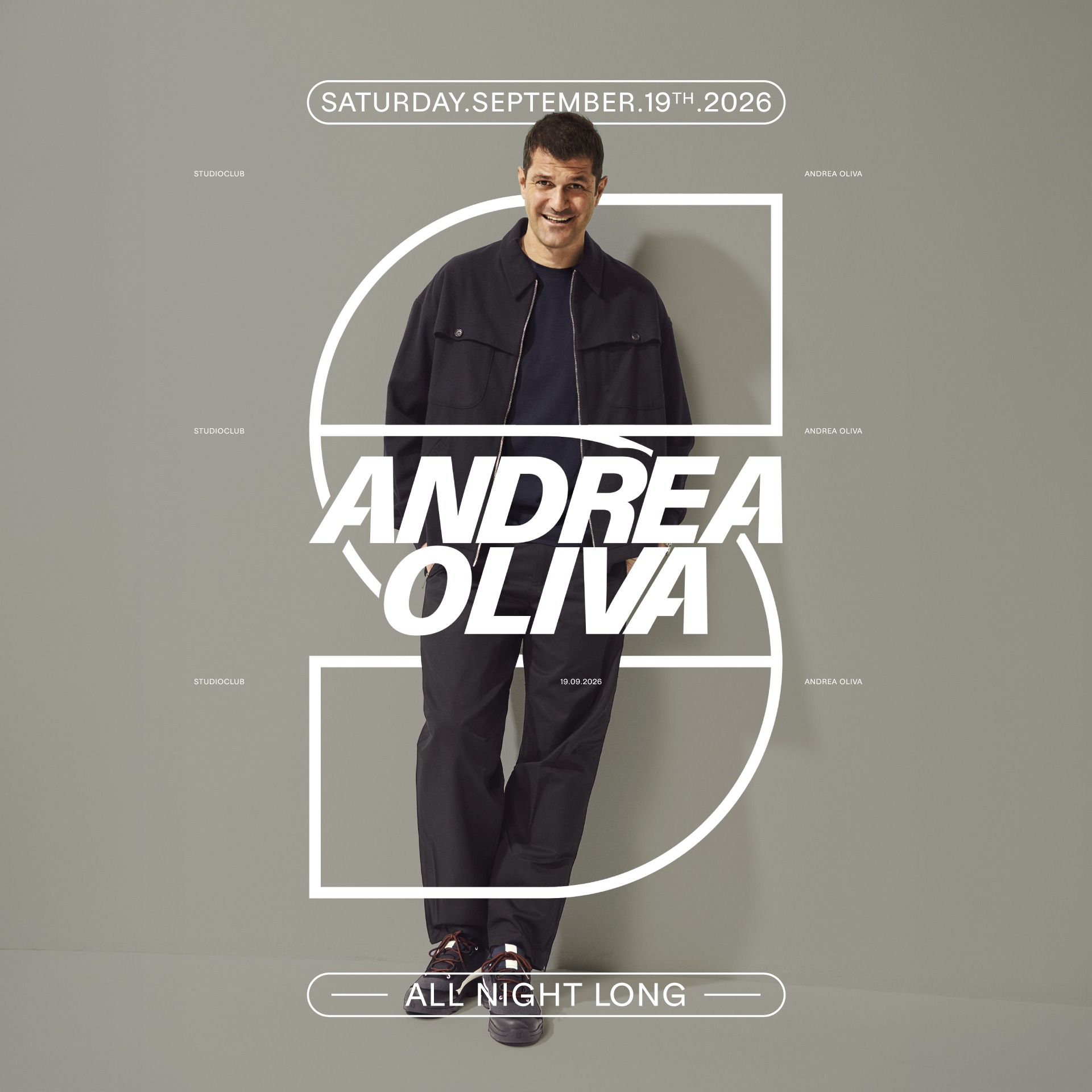 Studio Club Invites: ANDREA OLIVA - ALL NIGHT LONG - image