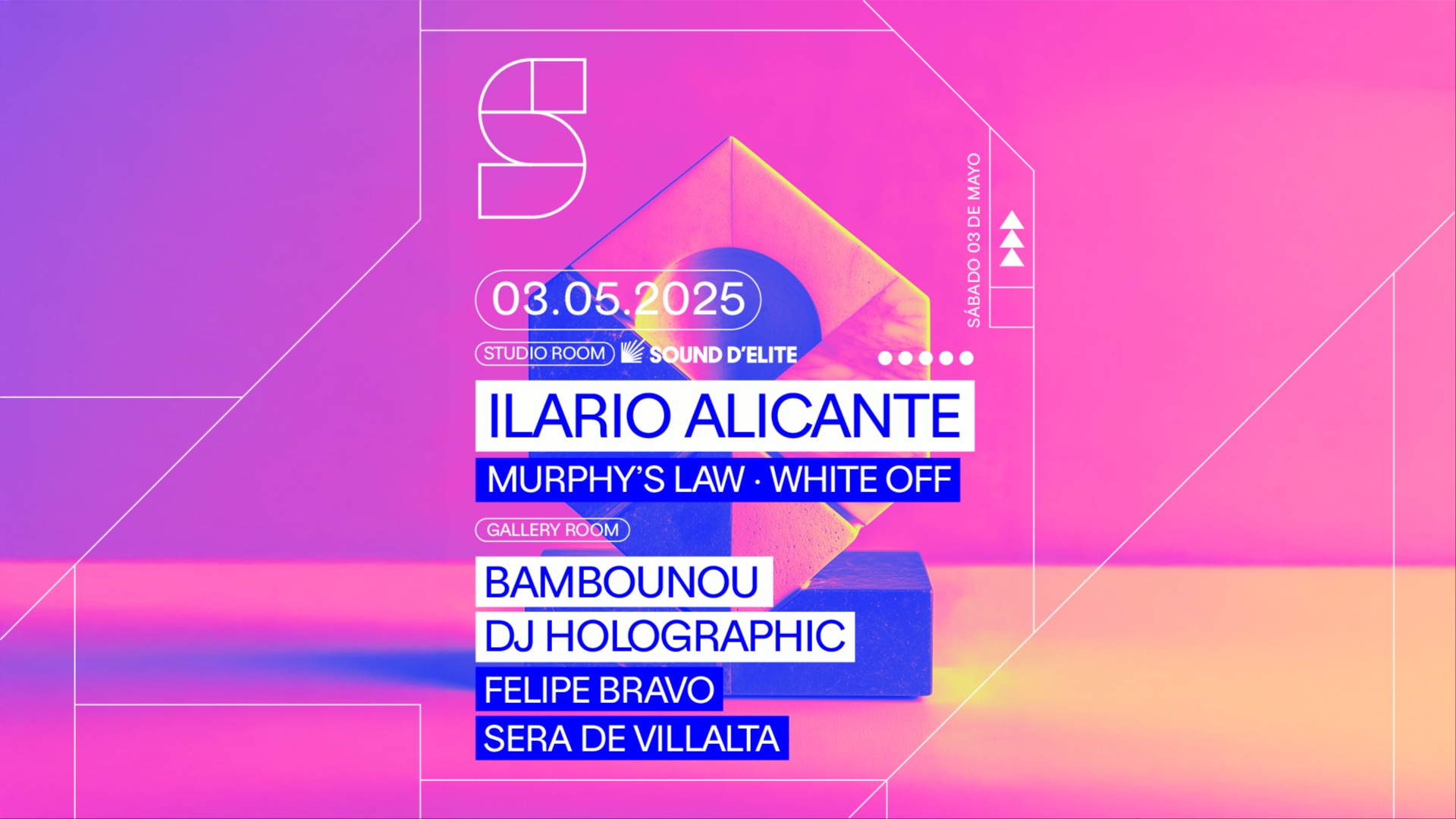 STUDIO CLUB present: ILARIO ALICANTE pres. Sound D'Elite image
