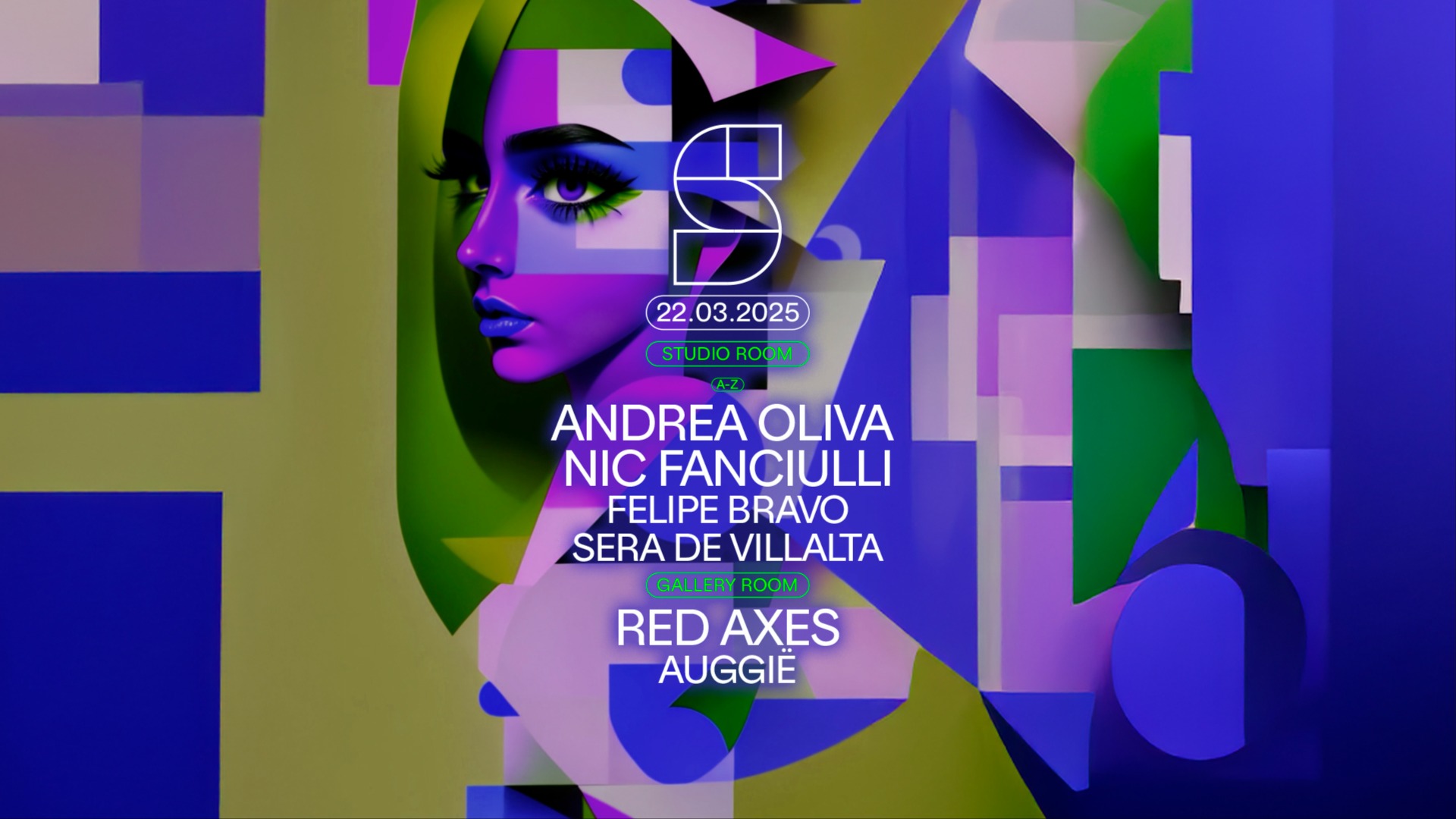 STUDIO present: ANDREA OLIVIA | NIC FANCIULLI | RED AXES & MORE image
