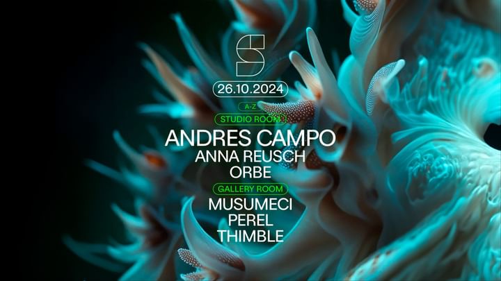 Cover for event: STUDIO present: ANDRES CAMPO