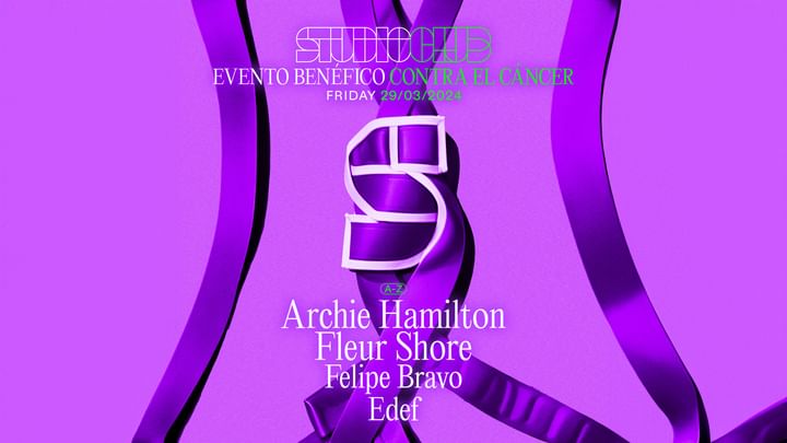 Cover for event: STUDIO present: ARCHIE HAMILTON & FLEUR SHORE ( EVENTO BENÉFICO )