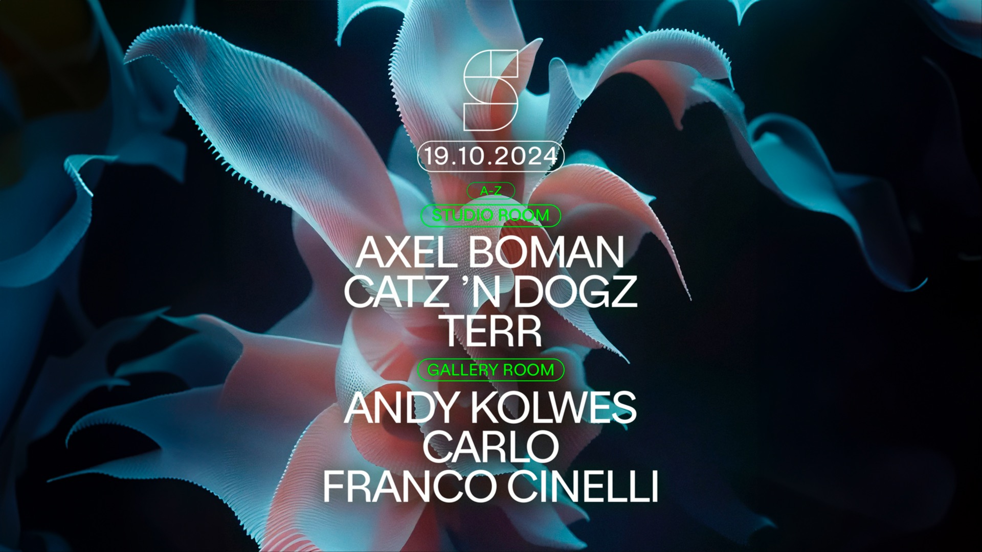 STUDIO present: AXEL BOMAN / CATZ 'N DOGZ / TERR / ANDY KOLWES / FRANCO CINELLI / CARLO image