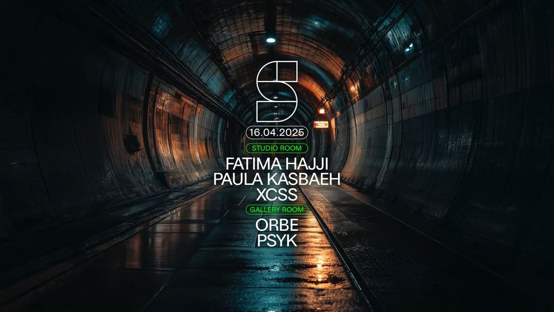 Cartell de l'esdeveniment STUDIO present: FATIMA HAJJI | PAULA KASBAEH | XCSS | ORBE | PSYK
