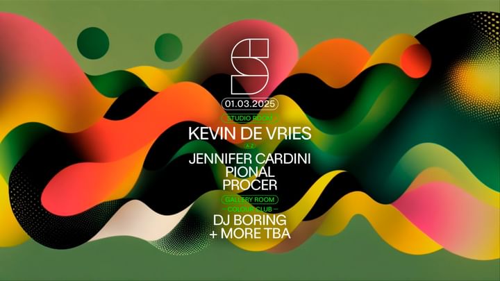 Cover for event: STUDIO present: KEVIN DE VRIES | JENNIFER CARDINI | DJ BORING & MORE