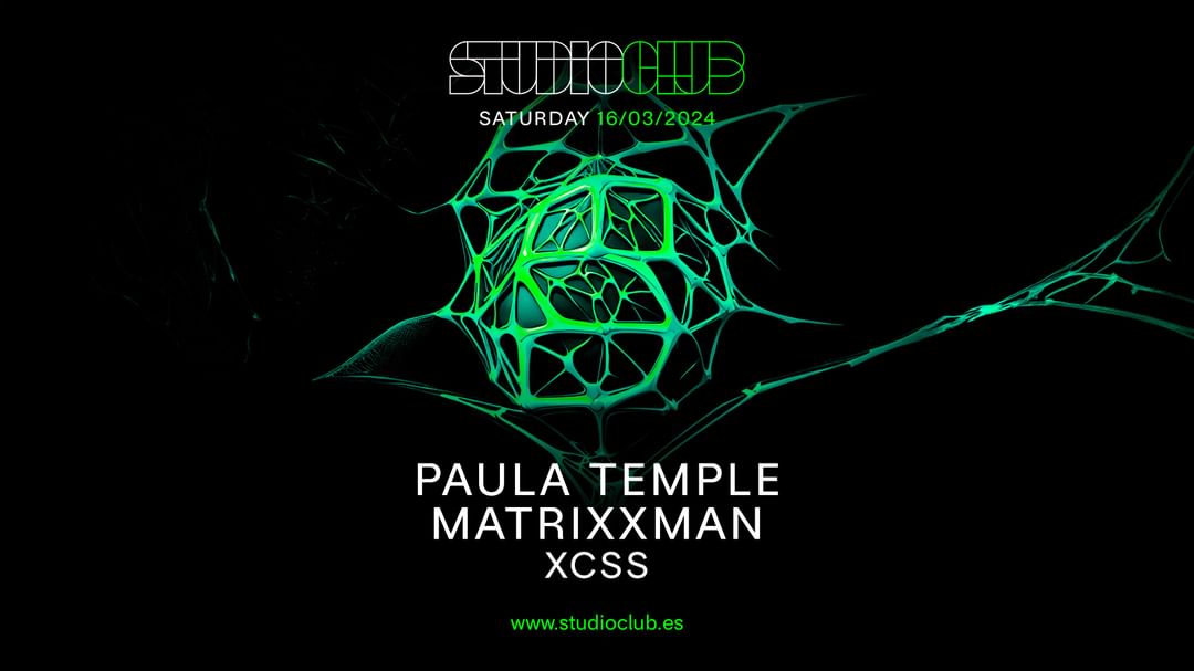 Cartel del evento STUDIO present: PAULA TEMPLE