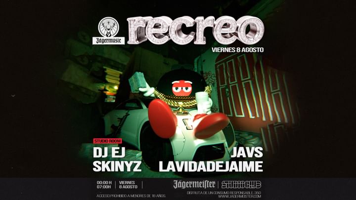 Cover for event: STUDIO x RECREO CON DJ EJ, SKINYZ, JAVS Y LAVIDADEJAIME