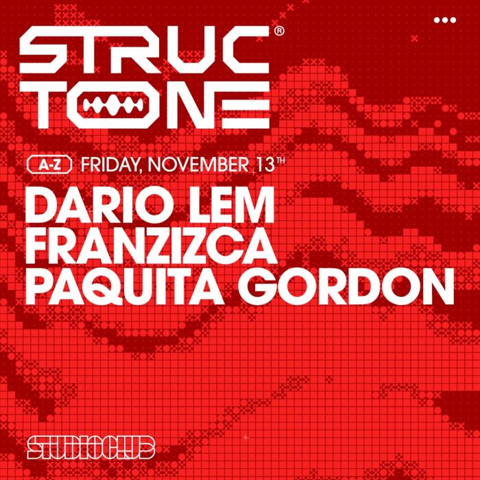 Cartel de Studio X Structone en Studio Club
