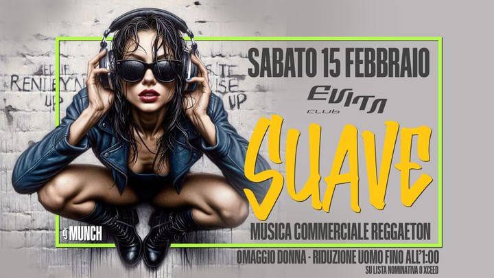 Cover for event: Suave | Sab. 15/02 | Evita Club