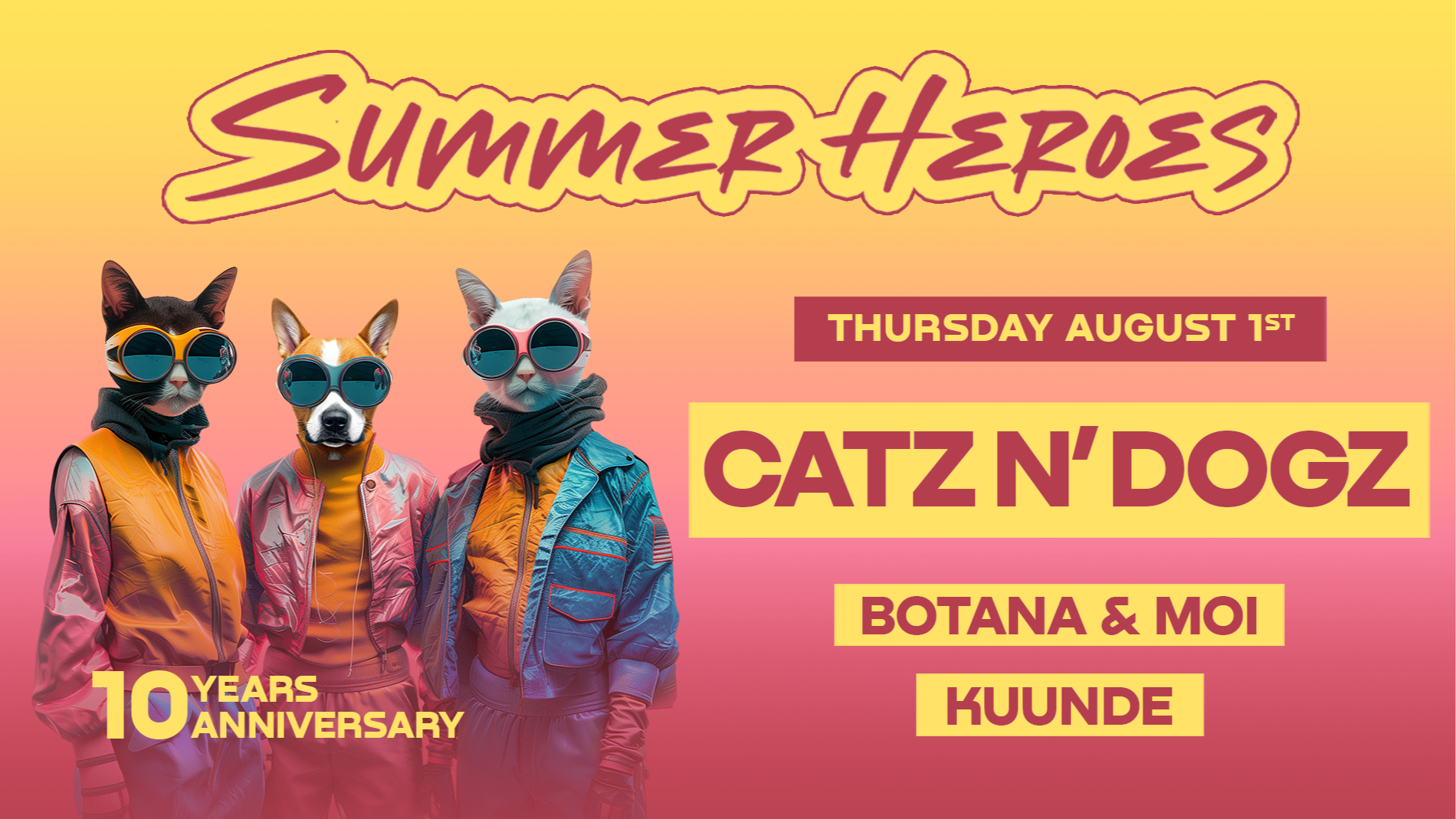 SUMMER HEROES - Open Air - with CATZ N DOGS image