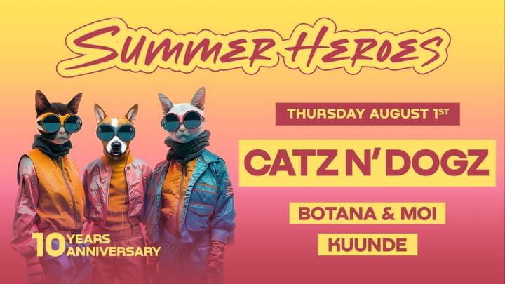 Cover for event: SUMMER HEROES - Open Air - with CATZ N DOGS